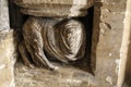 Medieval Carved Corbels of the Cathedral of Bristol Royalty Free Stock Photo