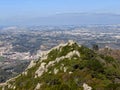 Medieval Castelo dos Mouros aka Castle of the Moors in Sintra, Portugal. Royalty Free Stock Photo