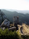 Medieval Castelo dos Mouros aka Castle of the Moors in Sintra, Portugal. Royalty Free Stock Photo