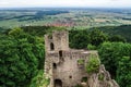 Medieval castle Bernstein on the top of hill