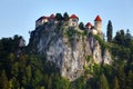 Medieval castle of Bled Royalty Free Stock Photo