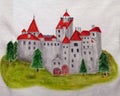 Medieval Castle - painted illustration