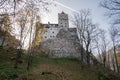 The medieval Castle of Bran, known as the castle of count Dracula. Brasov, Transylvania. Romania Royalty Free Stock Photo