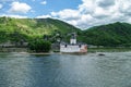 Medieval castle Burg Pfalzgrafenstein at Rhine river valley, ne Royalty Free Stock Photo