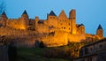 Medieval castle of Carcassonne Royalty Free Stock Photo