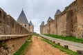 Medieval Castle Carcassonne in the South of France Royalty Free Stock Photo