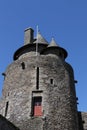 The medieval castle of the city of Fougeres Royalty Free Stock Photo