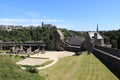 The medieval castle of the city of Fougeres Royalty Free Stock Photo