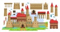 Medieval castle constructor for children