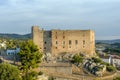 Medieval castle of El Papiol on the bank of the Llobregat river, Barcelona province, Spain