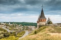 Medieval castle fortress in Kamenetz-Podolsk Royalty Free Stock Photo