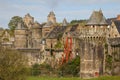 Medieval castle of Fougeres Royalty Free Stock Photo