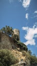 shot of a medieval castle in Germany on a fine sunny day under a blue sky with clouds Royalty Free Stock Photo