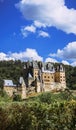 shot of a medieval castle in Germany on a fine sunny day under a blue sky with clouds Royalty Free Stock Photo
