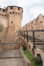 Medieval castle of Gradara Pesaro- Italy Royalty Free Stock Photo