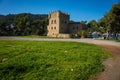 Medieval castle in greek peninsula of Peloponnesus, Greece Royalty Free Stock Photo