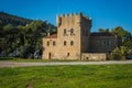 Medieval castle in greek peninsula of Peloponnesus, Greece Royalty Free Stock Photo