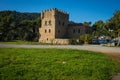 Medieval castle in greek peninsula of Peloponnesus, Greece Royalty Free Stock Photo