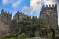 Medieval castle in Guimaraes, Portugal Royalty Free Stock Photo