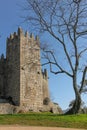 Medieval castle . Guimaraes. Portugal Royalty Free Stock Photo