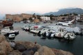 Medieval castle and harbor in Kyrenia-Girne