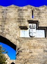 Medieval castle of the Hospitaller Knights on the island of Rhodes, Greece