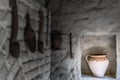 Medieval castle kitchen with jug Royalty Free Stock Photo