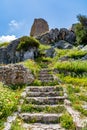 Medieval castle of Kritinia Kastellos, Rhodes island, Greece