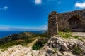 Medieval castle of Kritinia Kastellos, Rhodes island, Greece