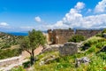 Medieval castle of Kritinia Kastellos, Rhodes island, Greece