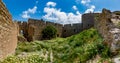 Medieval castle of Kritinia Kastellos, Rhodes island, Greece Royalty Free Stock Photo