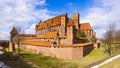 Medieval castle in malbork, poland