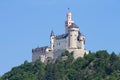 Medieval castle Marksburg on a hill