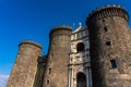 Medieval castle Maschio Angioino in a summer day in Naples