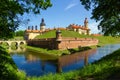 Medieval castle in Nesvizh, Belarus.
