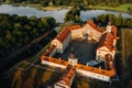 Medieval castle in Nesvizh, Minsk Region, Belarus Royalty Free Stock Photo