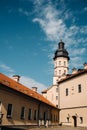 Medieval castle in Nesvizh, Minsk region, Belarus.Nesvizh castle Royalty Free Stock Photo