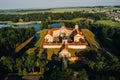 Medieval castle in Nesvizh, Minsk region, Belarus.Nesvizh castle Royalty Free Stock Photo