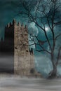 Medieval castle. Guimaraes Portugal Royalty Free Stock Photo