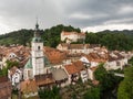 Medieval Castle in old town of Skofja Loka, Slovenia Royalty Free Stock Photo