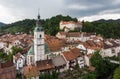 Medieval Castle in old town of Skofja Loka, Slovenia Royalty Free Stock Photo