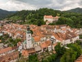 Medieval Castle in old town of Skofja Loka, Slovenia Royalty Free Stock Photo