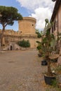 Medieval castle in Ostia Antica in Italy Royalty Free Stock Photo