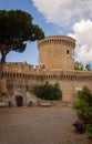 Medieval castle in Ostia Antica in Italy Royalty Free Stock Photo