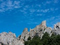 Medieval castle of Peyrepertuse Royalty Free Stock Photo