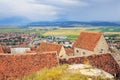 Medieval castle in Rasnov. Royalty Free Stock Photo