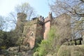 Medieval castle recontruction in Torino Royalty Free Stock Photo