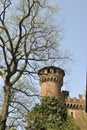 Medieval castle recontruction in Torino Royalty Free Stock Photo