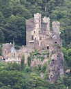 Medieval Castle Rheinstein Royalty Free Stock Photo