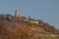 Medieval castle ruins in Heppenheim town Royalty Free Stock Photo